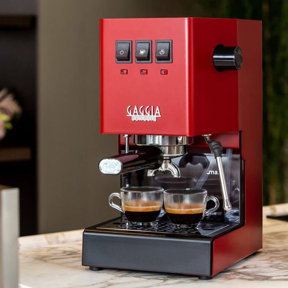 Gaggia Classic Pro Cherry Red Home Coffee Machines