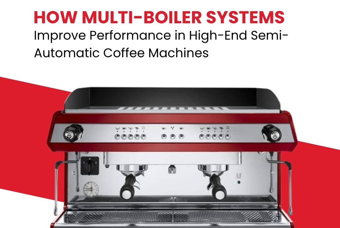 Multi-boiler system in a high-end semi-automatic coffee machine