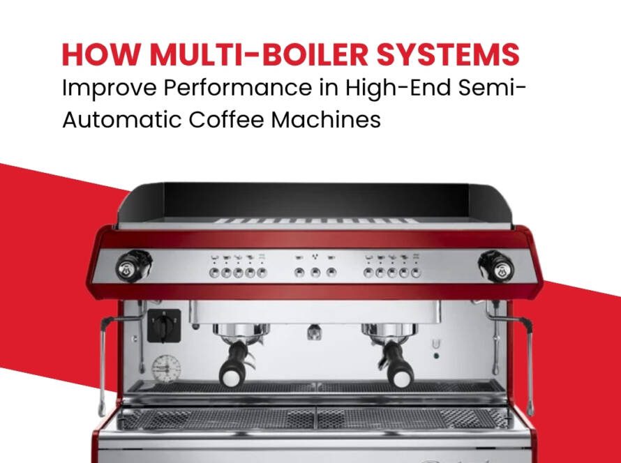 Multi-boiler system in a high-end semi-automatic coffee machine
