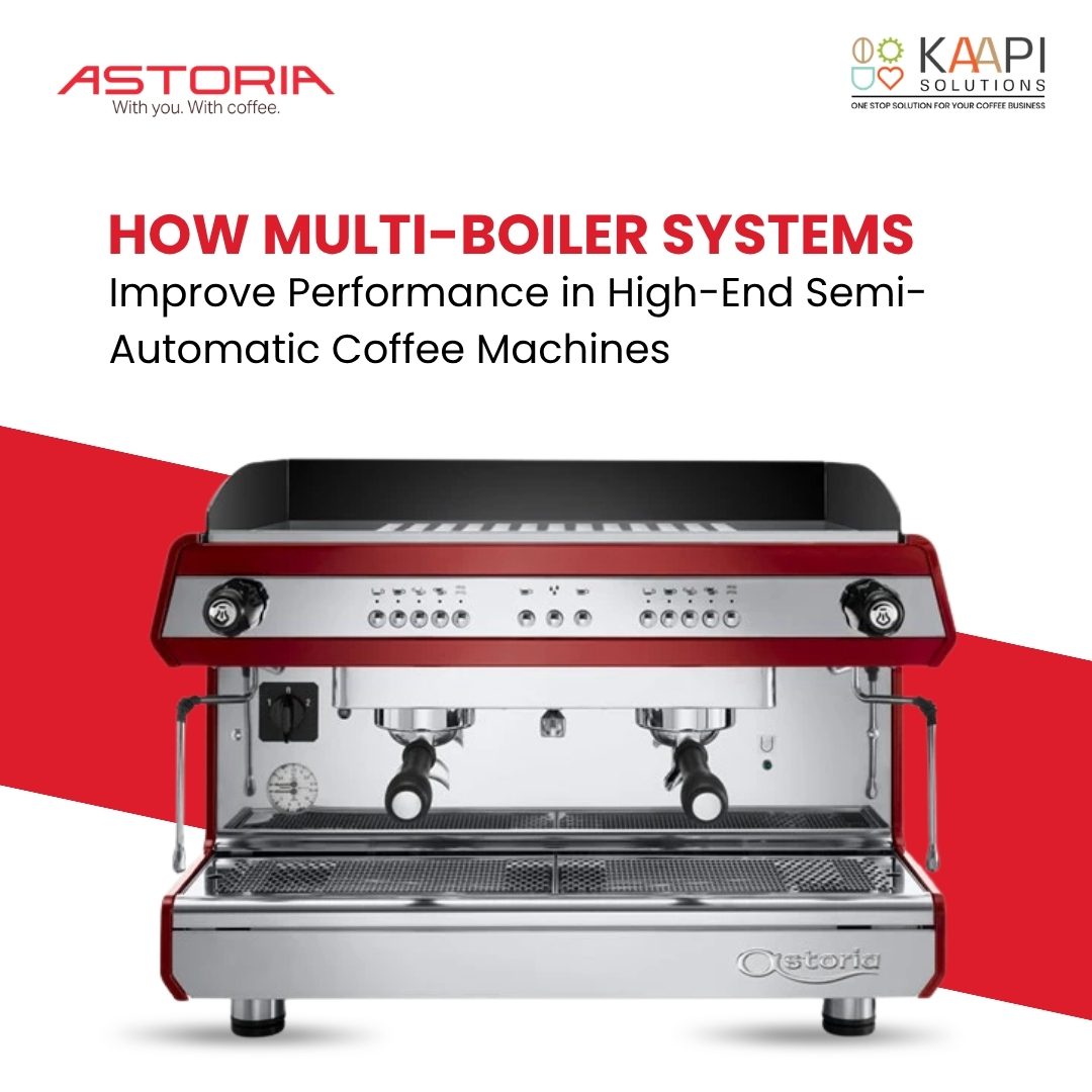 Multi-boiler system in a high-end semi-automatic coffee machine
